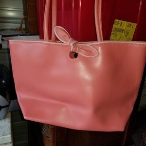 Fuels Italian Rose Leather Tote